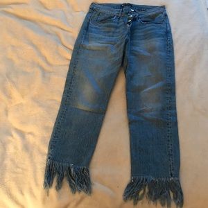 Frayed Hem Jeans